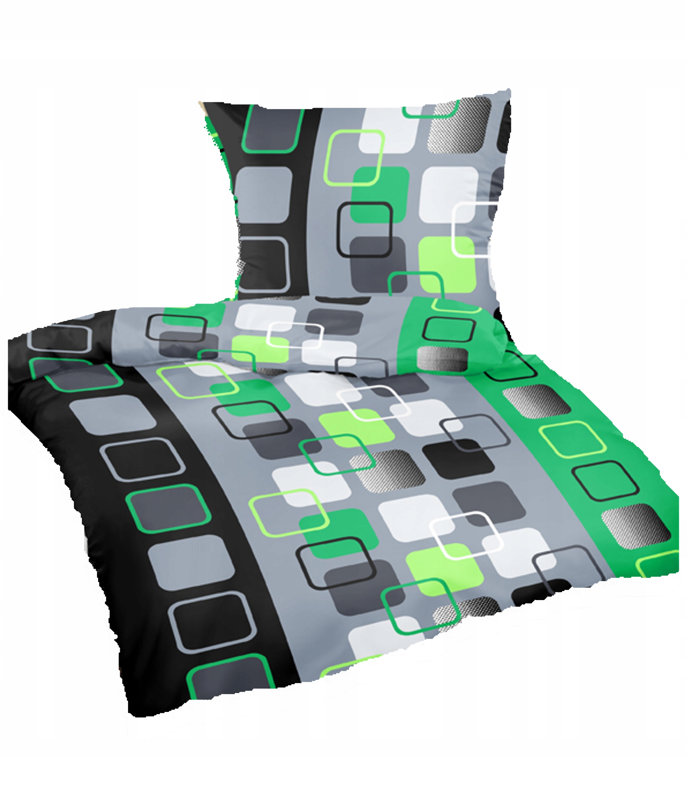 

Pościel bawełniana 160x200 poduszka 50x60 097ziel