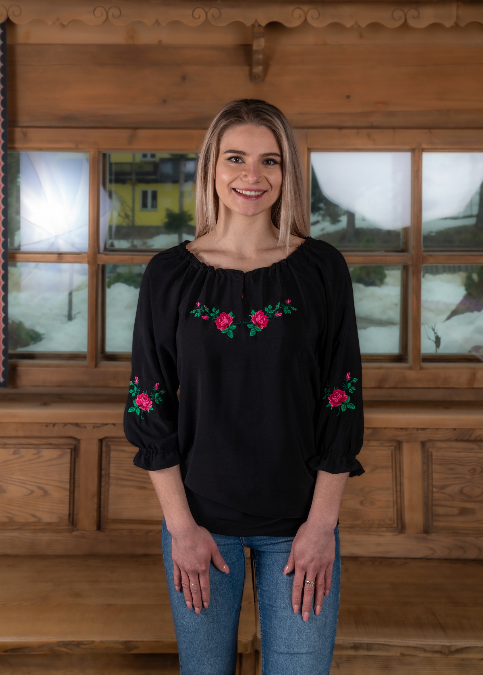 Koszula damska góralska haftowana regionalna folk Marka inna