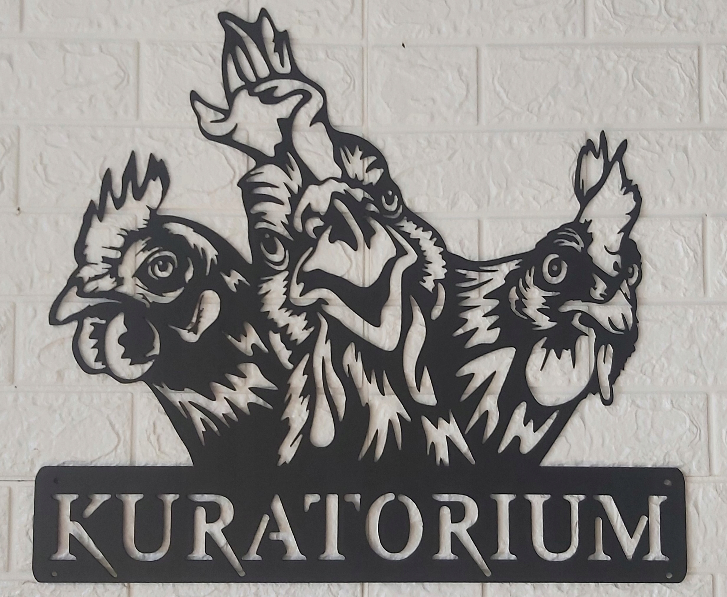 Velké kuratorium dárek slepice kurník kohout ozdoba Kuratorium 70 cm