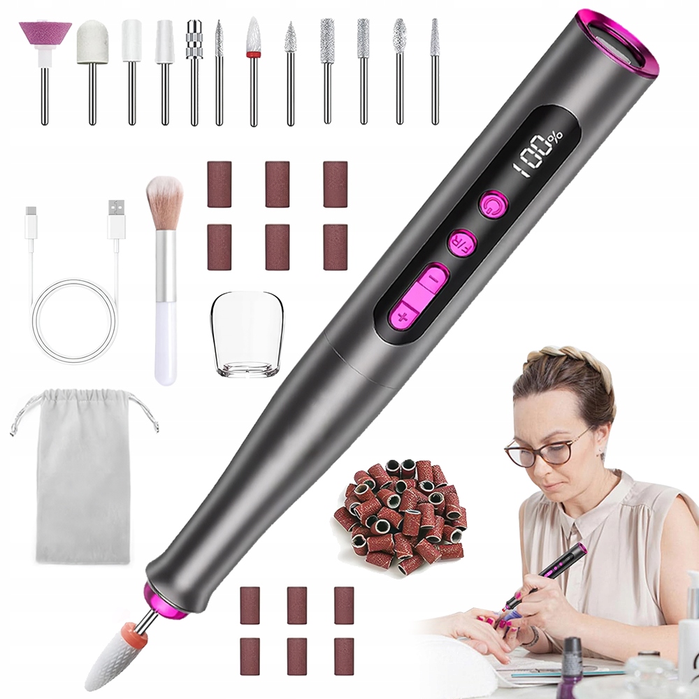 Pilníky Na Nehty Na Manikúru A Pedikúru Pro Použití Doma I V Salonu, Sada