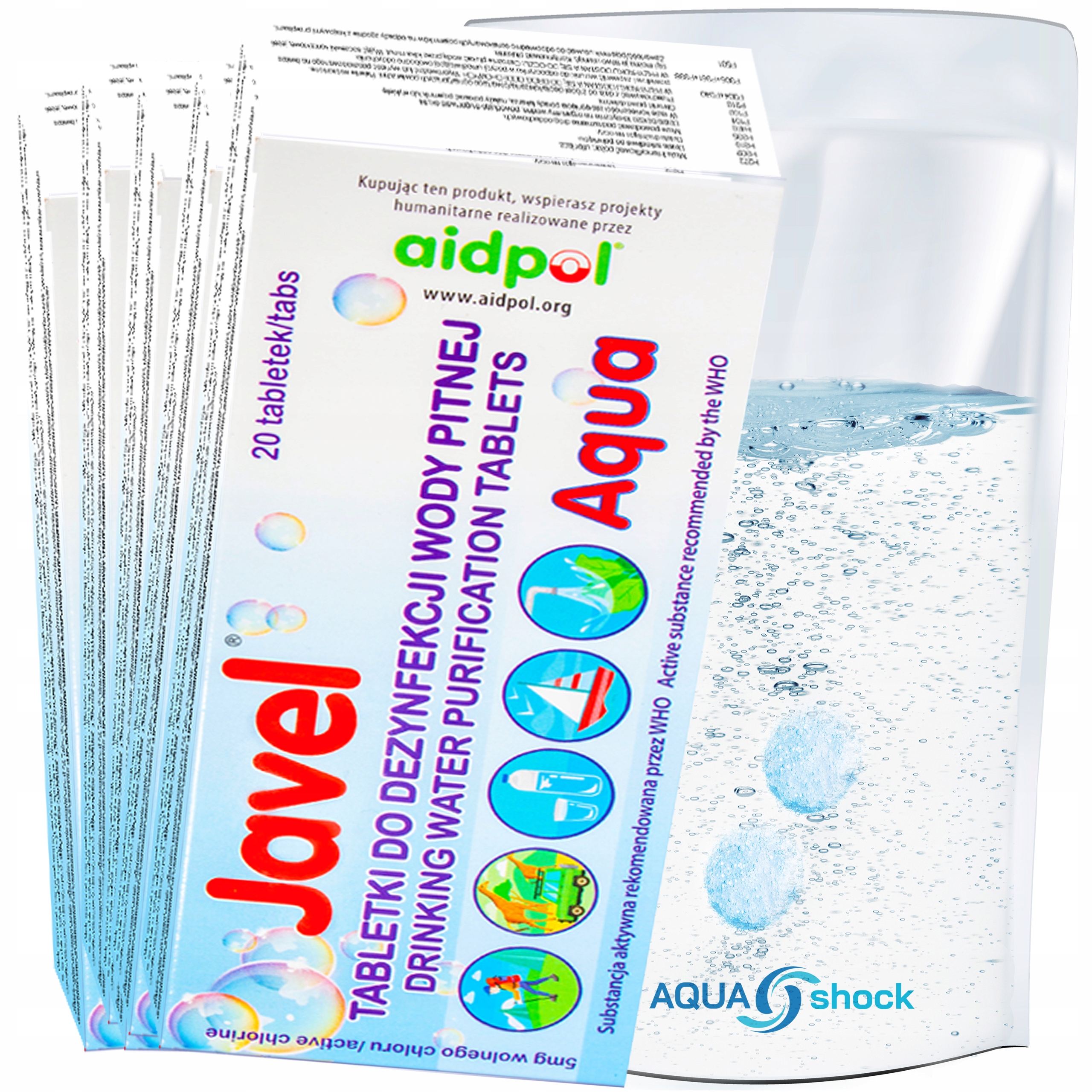 Tabletki Javel Aqua Do Uzdatniania Wody 100 +worek