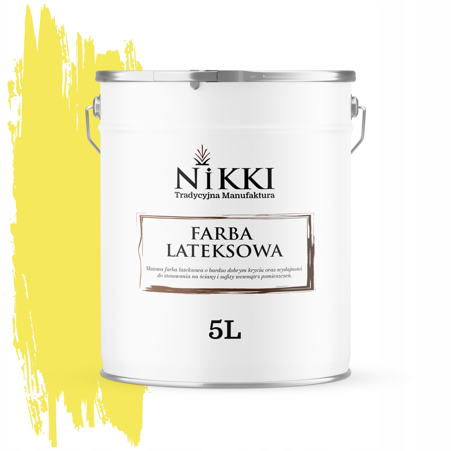Latexová Farba Na Stenu Citrónová Farba H7276 5L Hlboká Matná Na Steny