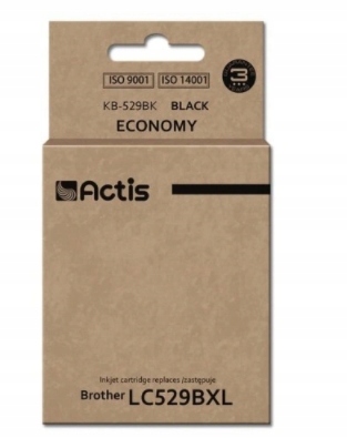 Actis, Tusz do Brother KB-529Bk (zamiennik LC529Bk) black (czarny)