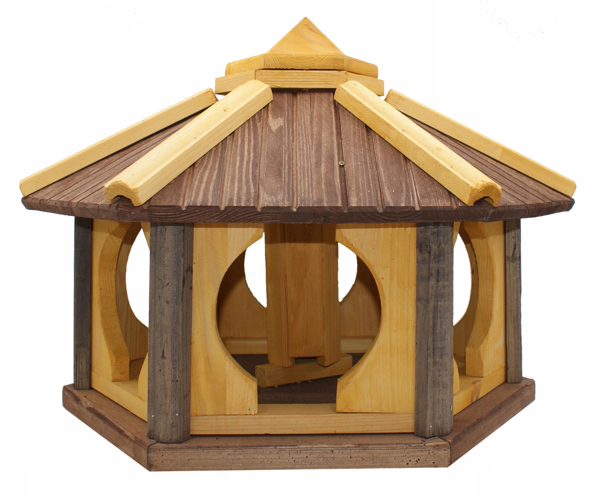 

Duży drewniany karmnik dla ptaków do ogrodu KW52