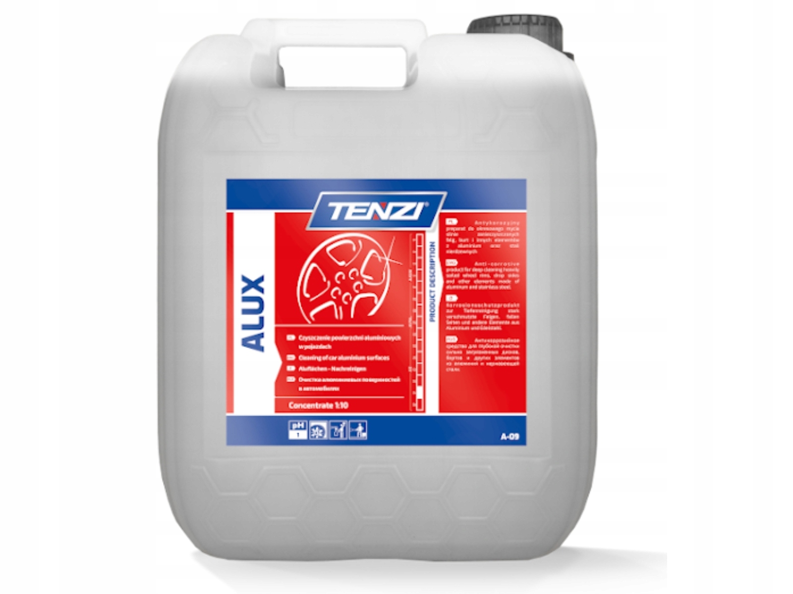 Koncentrat Tenzi Alux do czyszczenia felg aluminiowych kwaśny 5 l