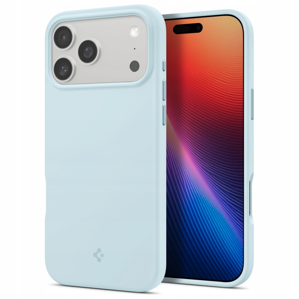 Pouzdro Spigen Silicone Fit Mag MagSafe pro iPhone 17 Pro Max, modré