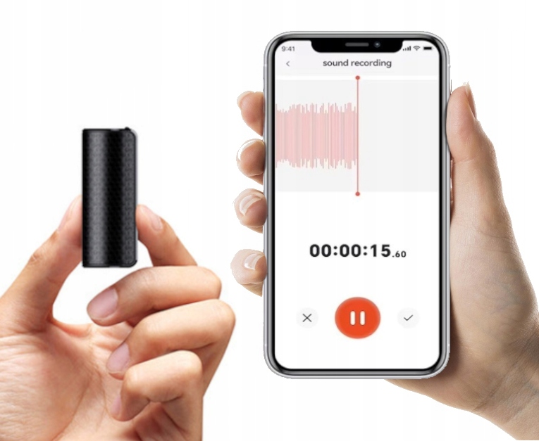 Diktafón mini malý micro špionážny 32 Gb draVires pre telefón bluetooth