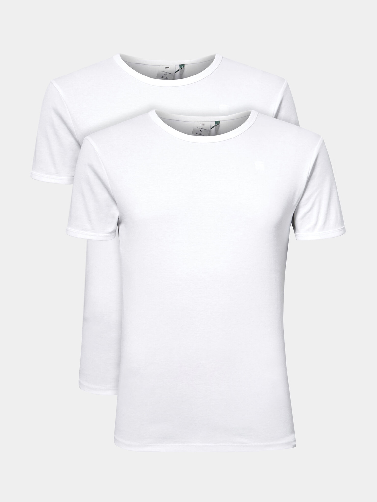 g star raw Męskie Komplet 2 t-shirtów G-star RAW-D07205 124 110 White Biały