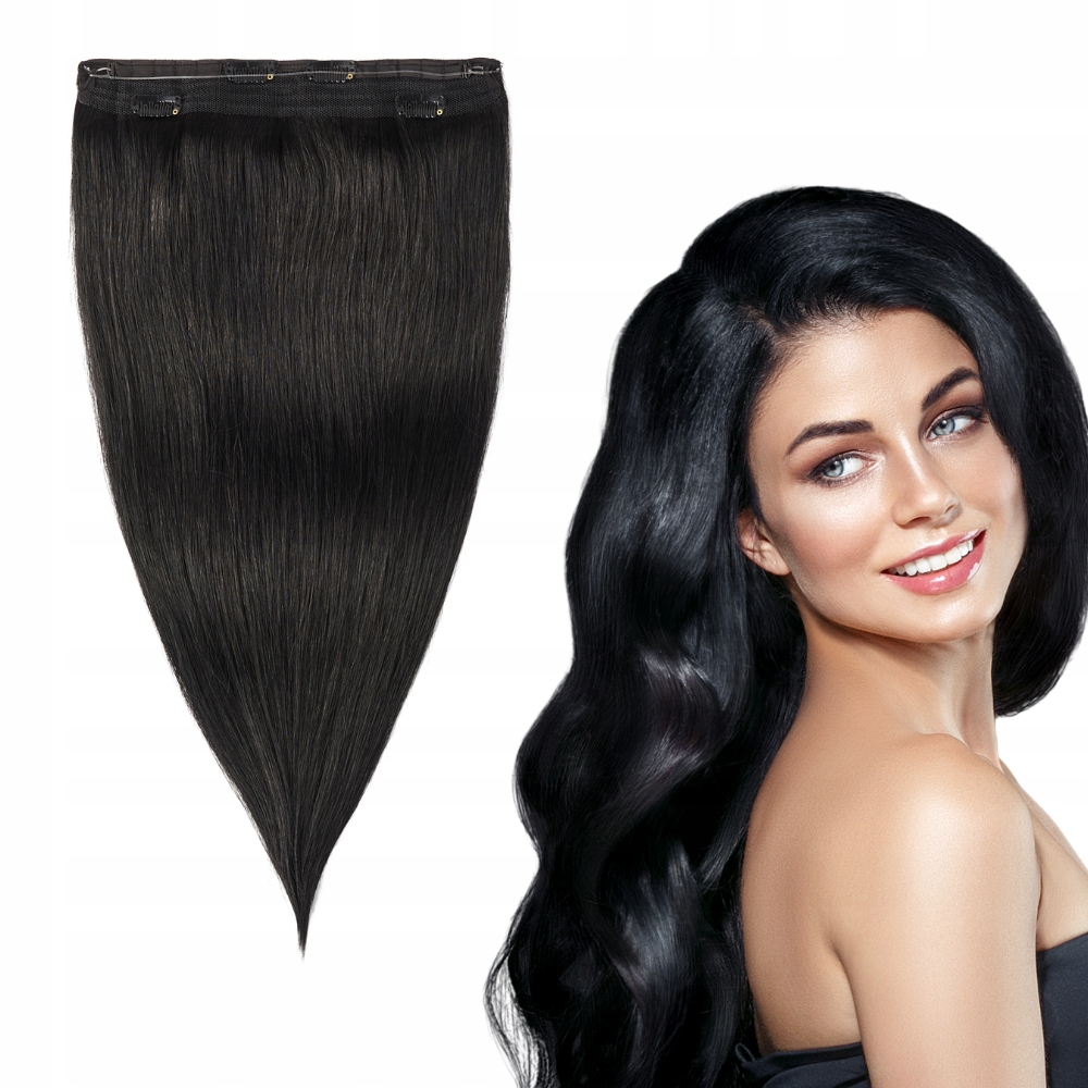 Włosy Na Żyłce Gumce Flip In 100% Naturalne 53CM