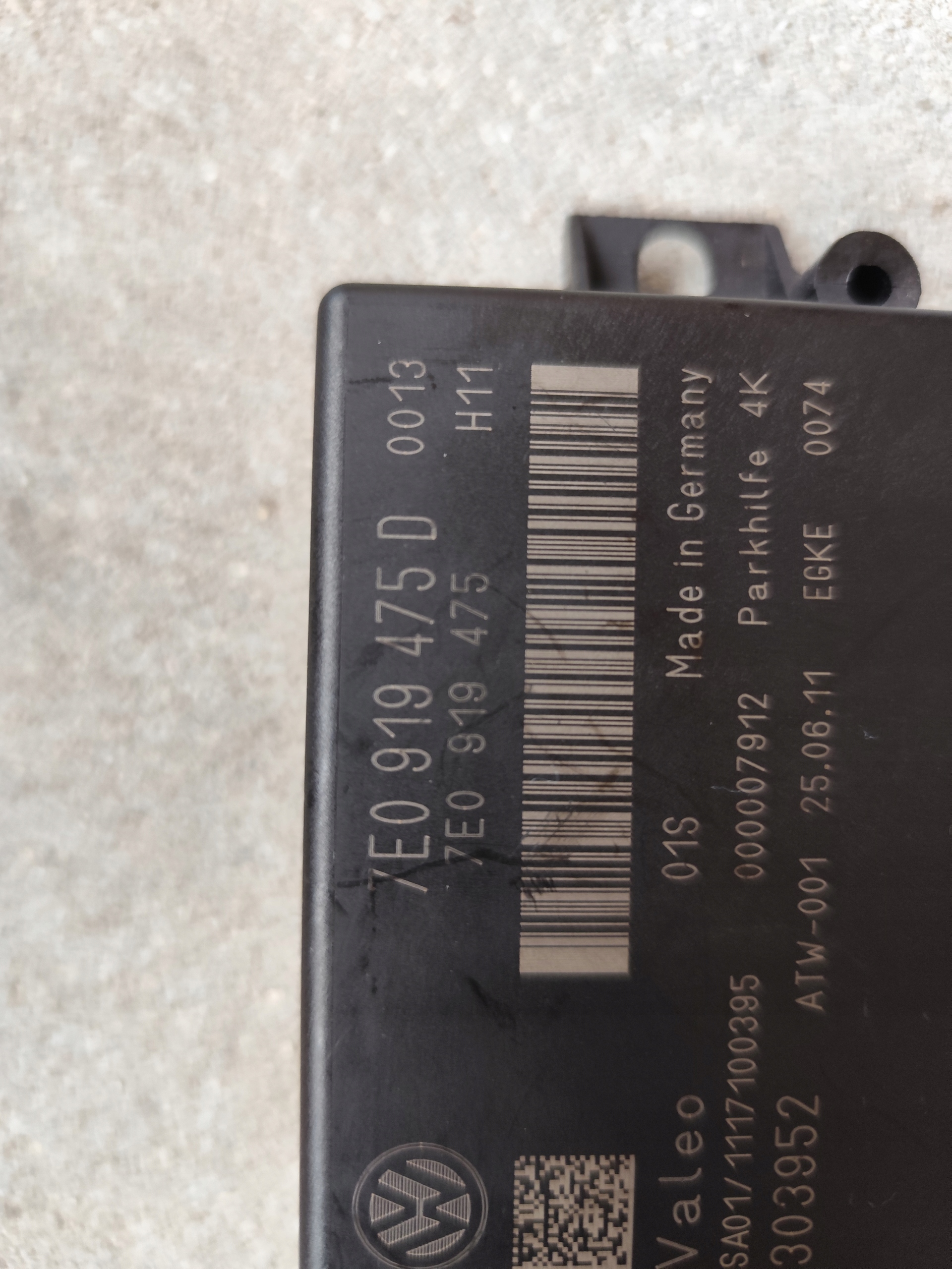 VW T5 LIFT modul Bedienteil PDC Parken heck PARKTRONIK 7E0919475D