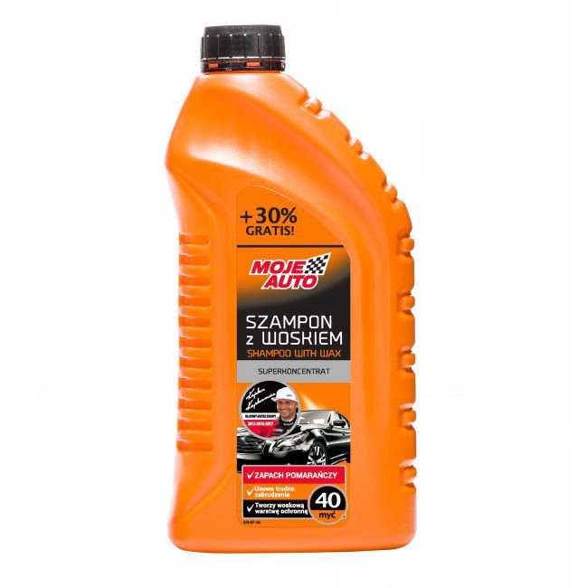 Szampon Samochodowy Ochronny Nabłyszczający Z Woskiem Moje Auto 1300ml