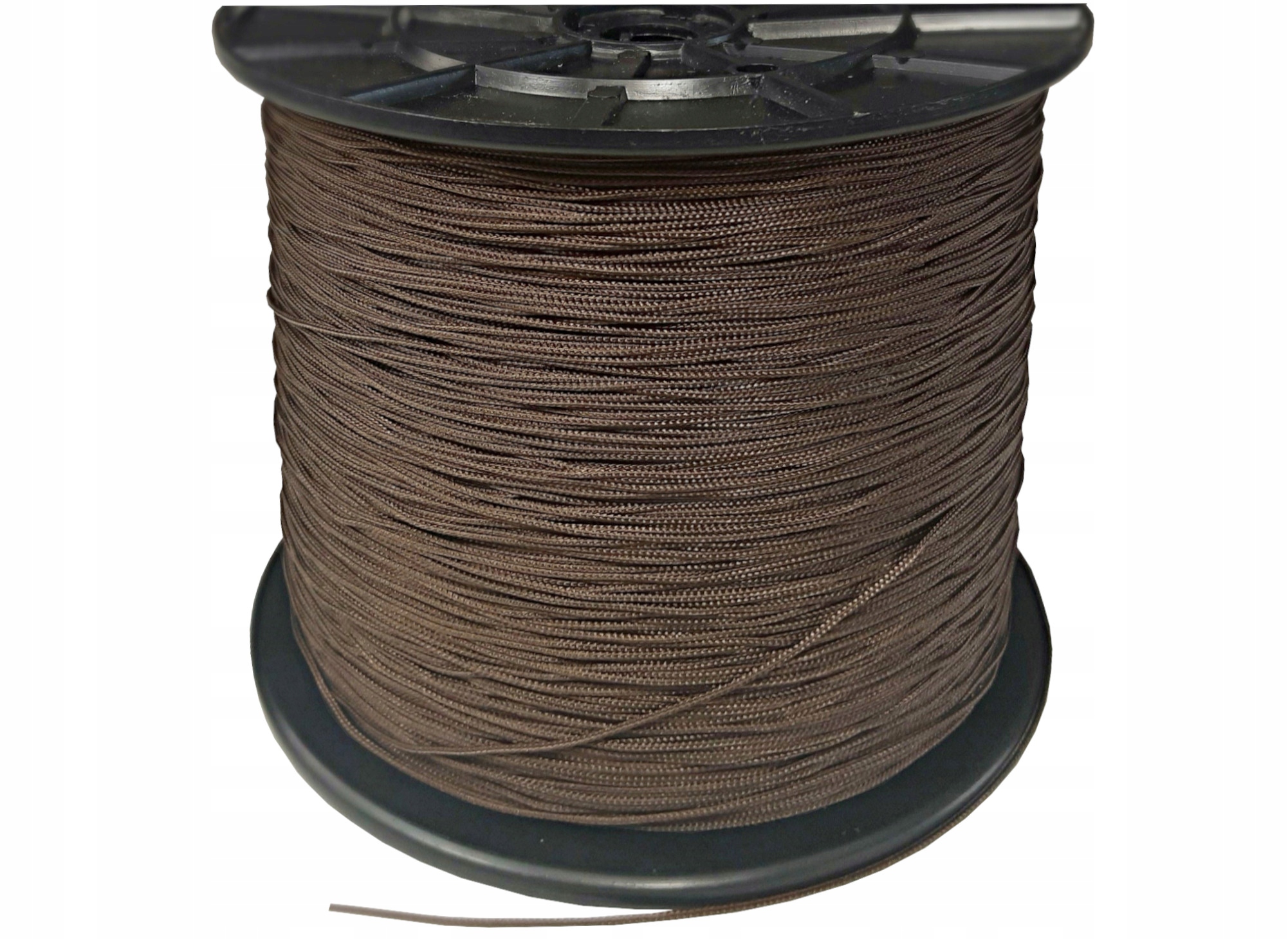 SZNUREK DO ROLET RZYMSKICH BAMBUSOWYCH ŻALUZJI MOCNY BRĄZOWY 1,4mm- 100mb