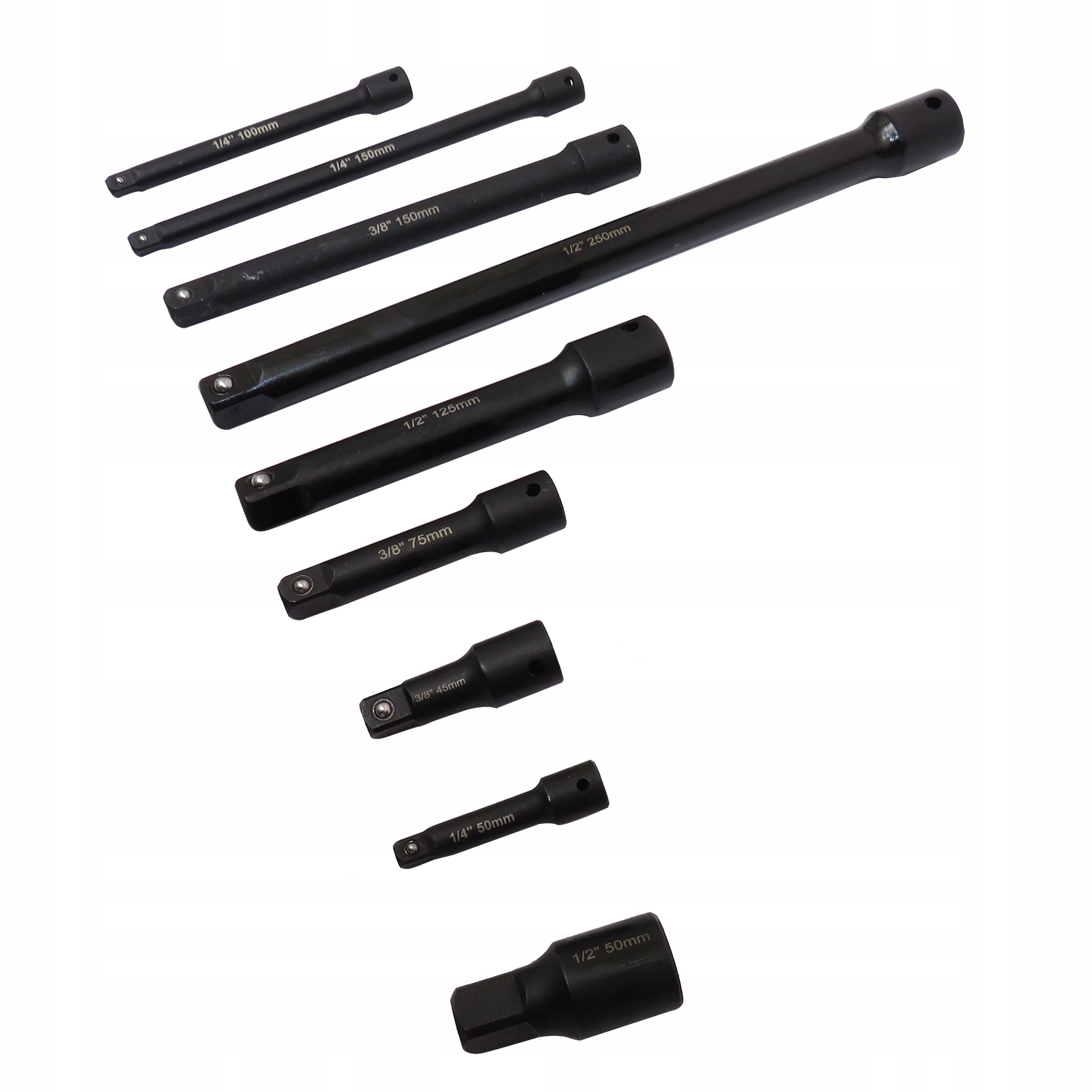 Falon Tech Zestaw 9 Przedłużek Do Kluczy Udarowych FT0999