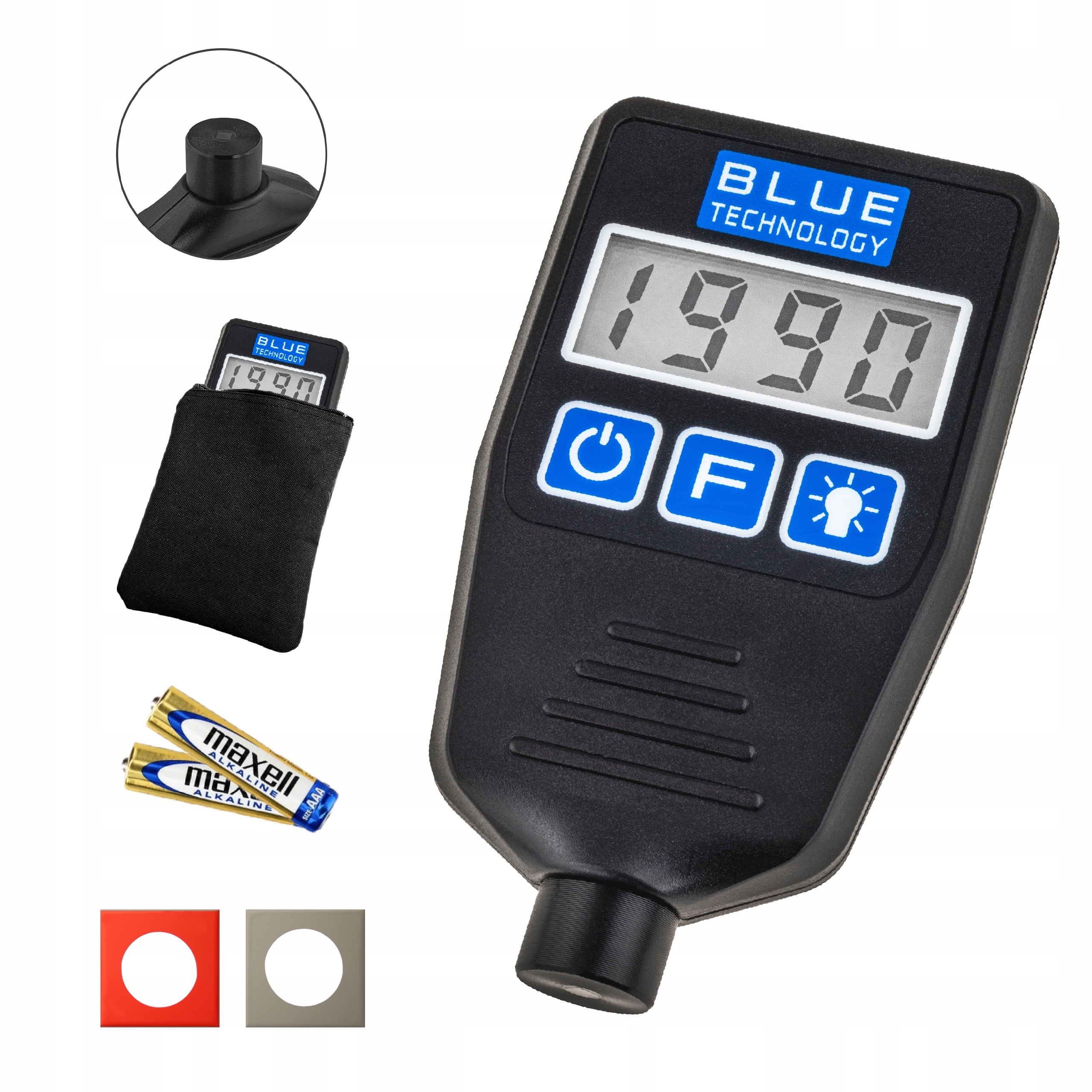 Merač hrúbky laku s sondou MGR-13-AL na oceľ a hliník. Blue Technology