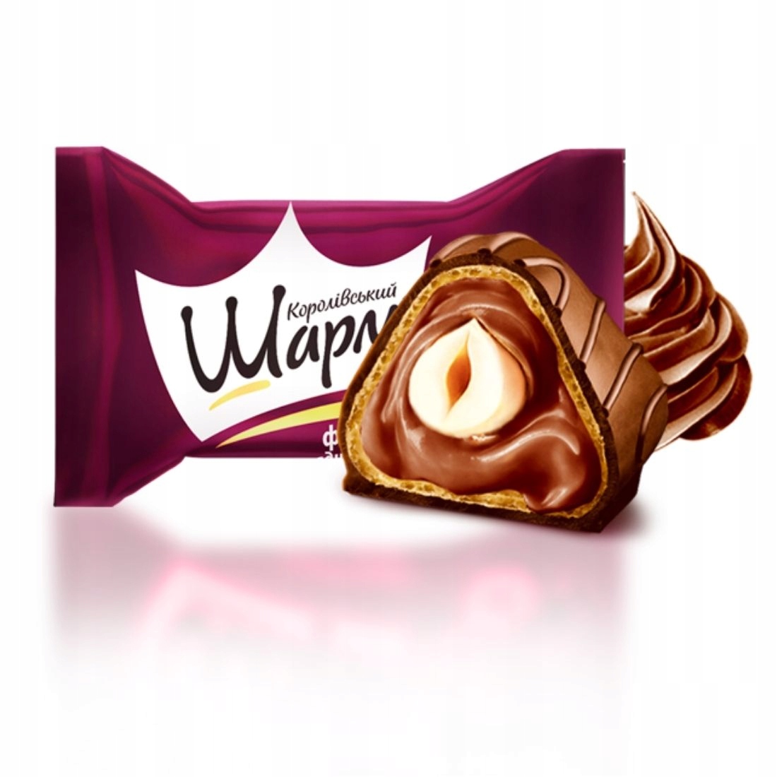 Wafelki z nadzieniem kakaowym i całymi orzechami Royal Charm 2,2kg Abk