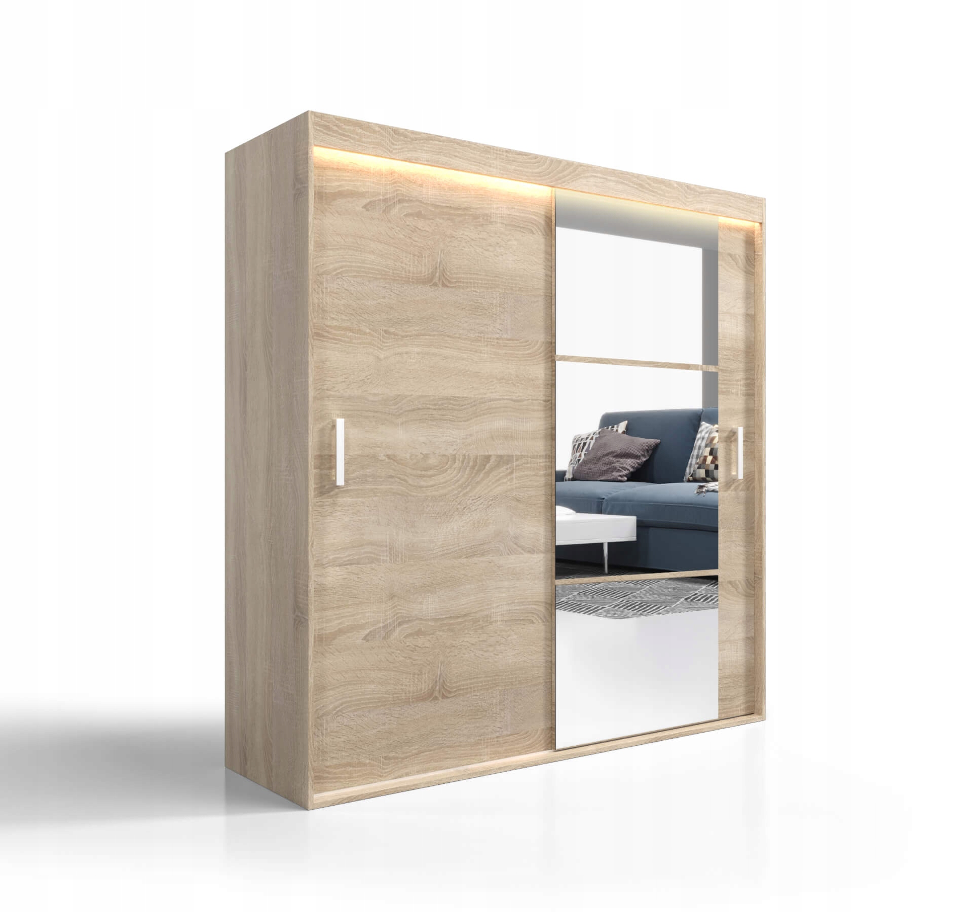 

Szafa Przesuwna 190 cm Płyta 18 mm VSZ89 O-sofa
