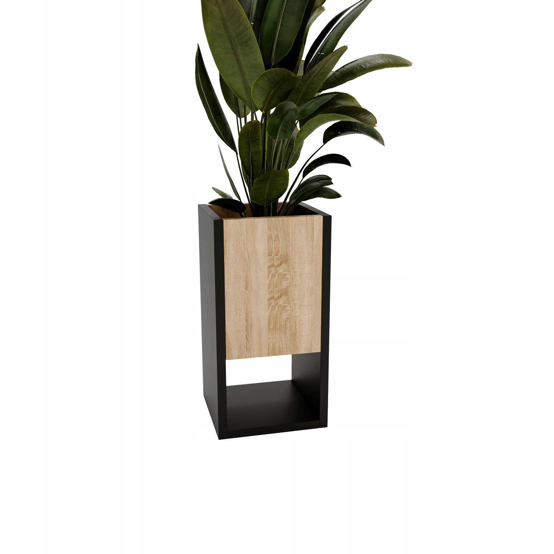 Květinový záhon Karo stojící květiny loftový dům květináč dub sonoma