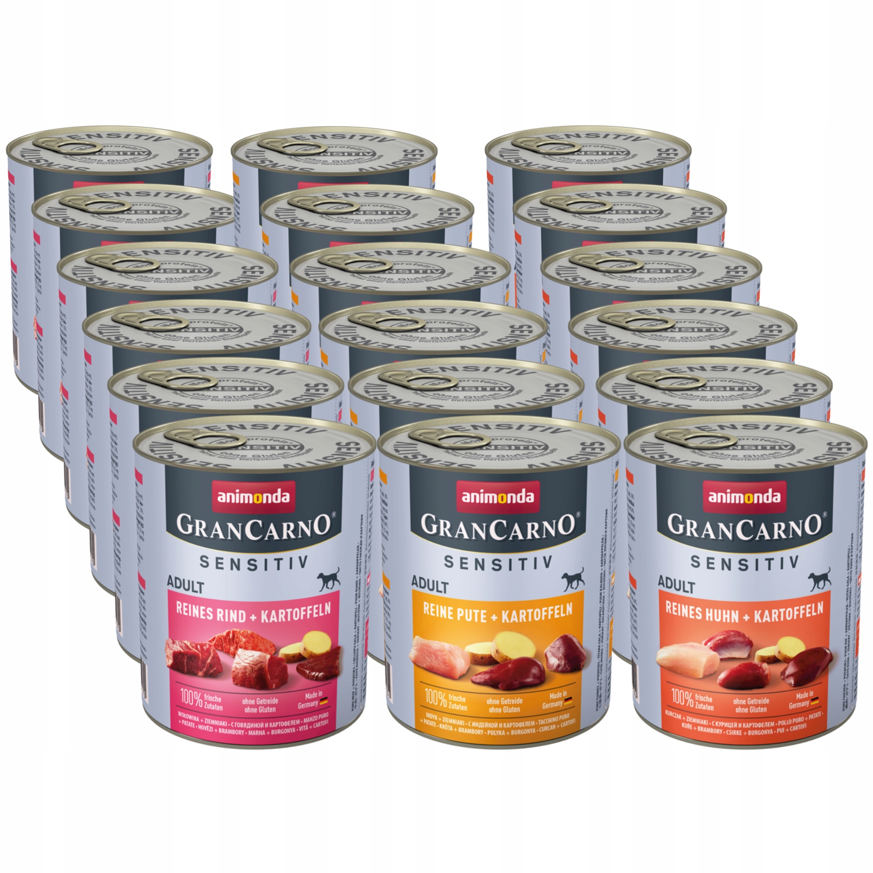 Animonda Sensitiv MIX s bramborami Set 18x800g