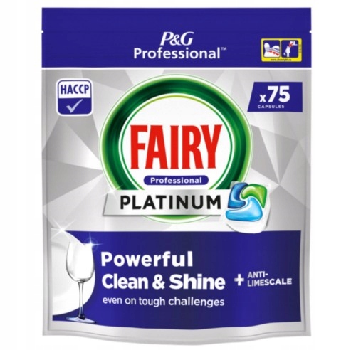Fairy Platinum Professional kapsułki do zmywarki 75szt Powerful Clean