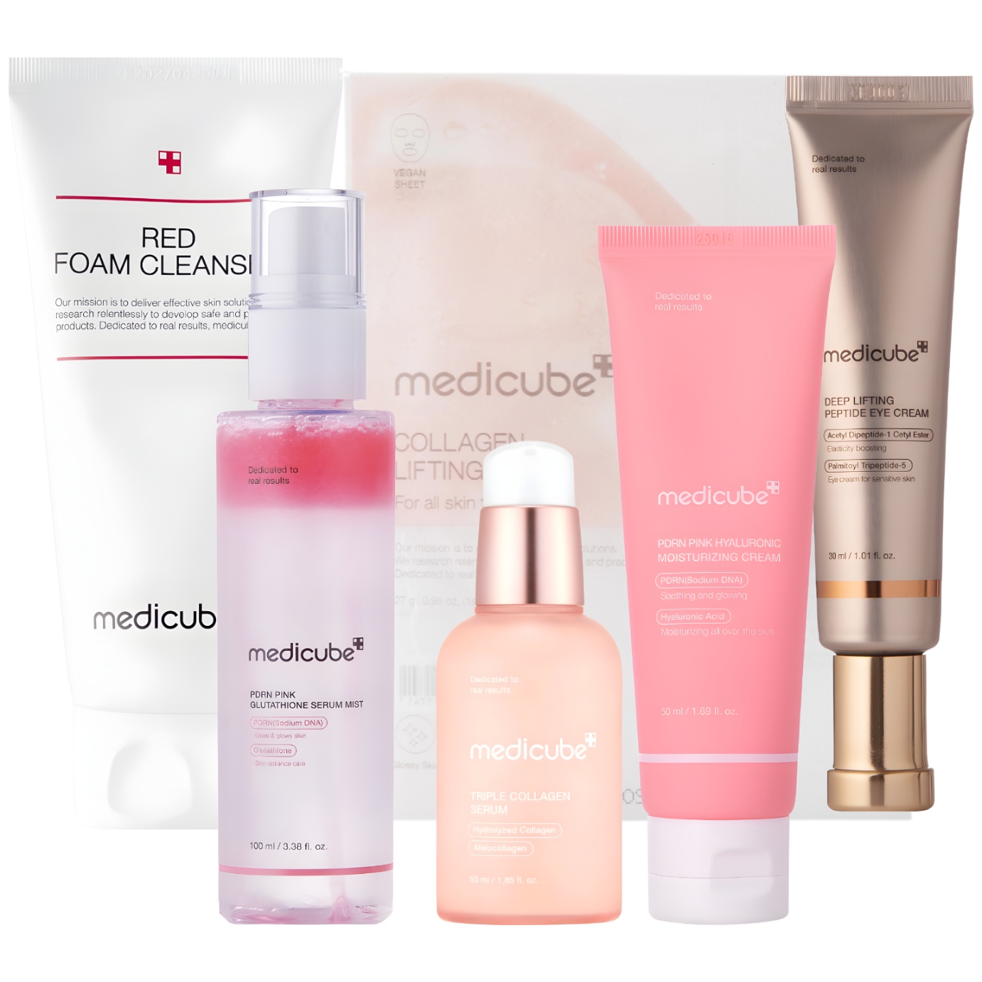 Zestaw Medicube Kompletna Rutyna 6 Kosmetyków Kolagen Kwas Hialuronowy