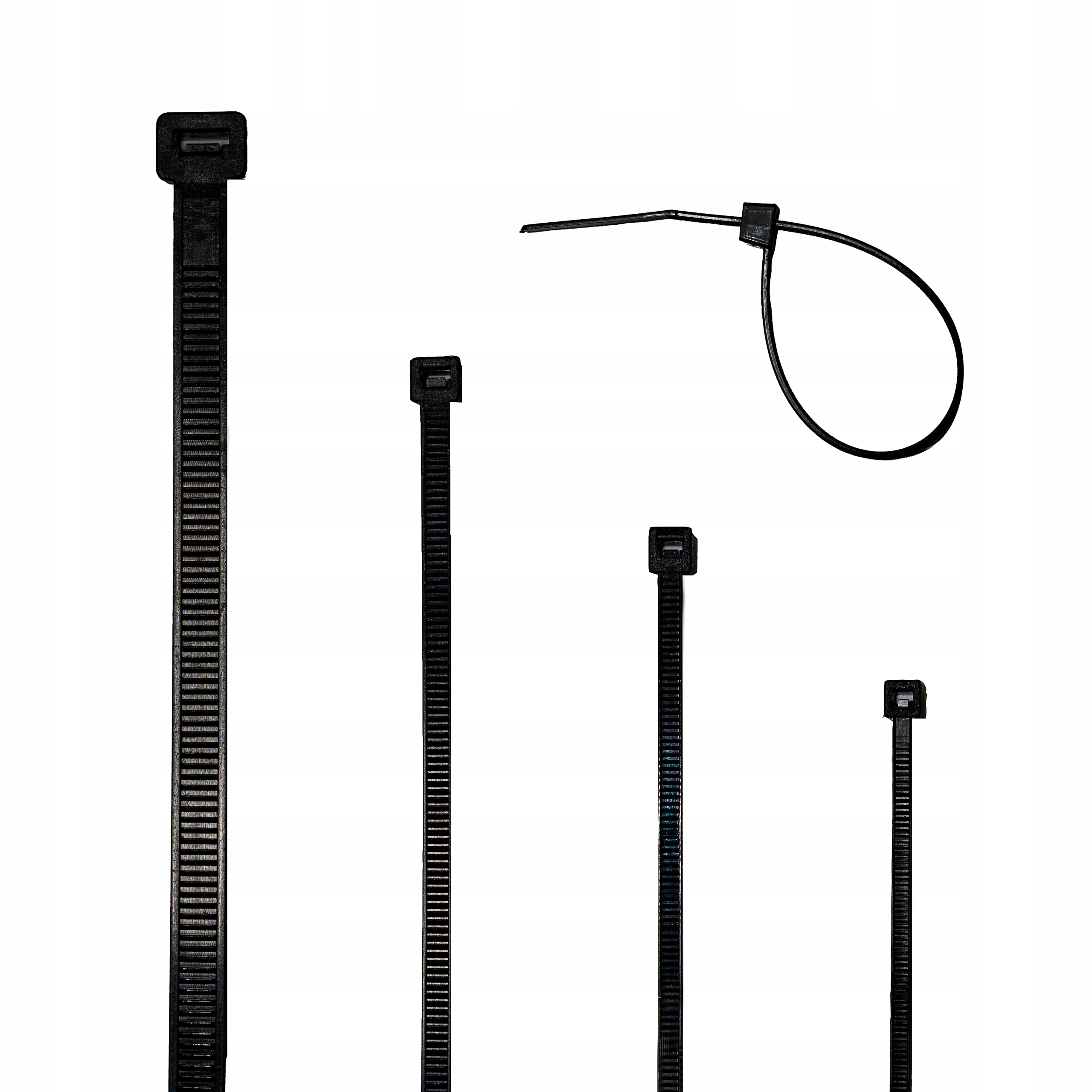 Opaski Zaciskowe Kablowe Czarne 200x2,5 mm 100szt Mocne!