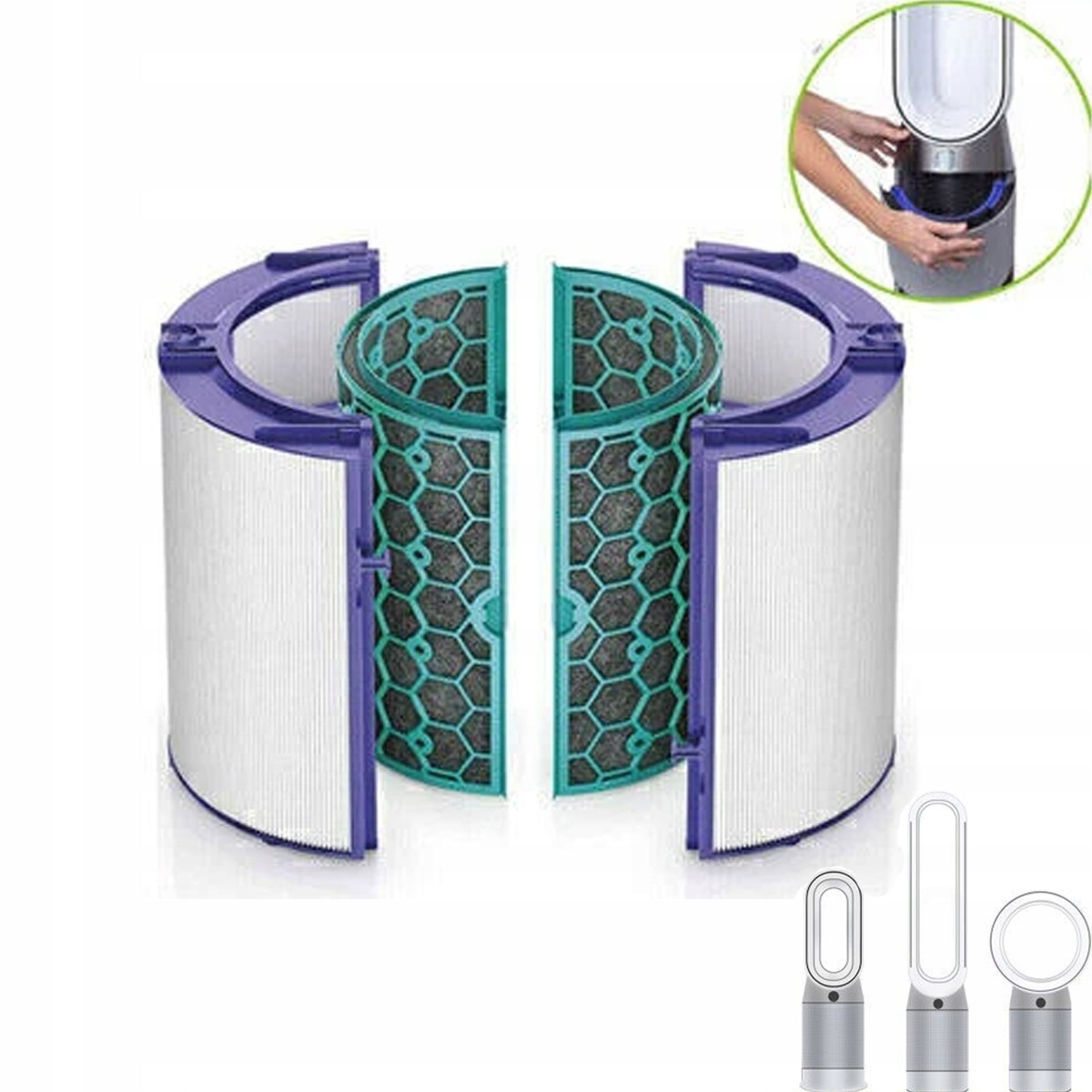 filtrów filtry Hepa i węglowy do Dyson Pure Cool TP04 HP04 DP04 TP05 HP05
