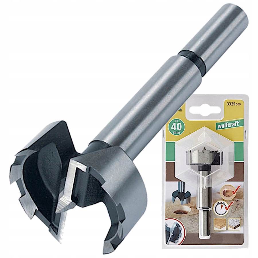 

Wiertło Forstner do drewna 40mm Wolfcraft 3325000