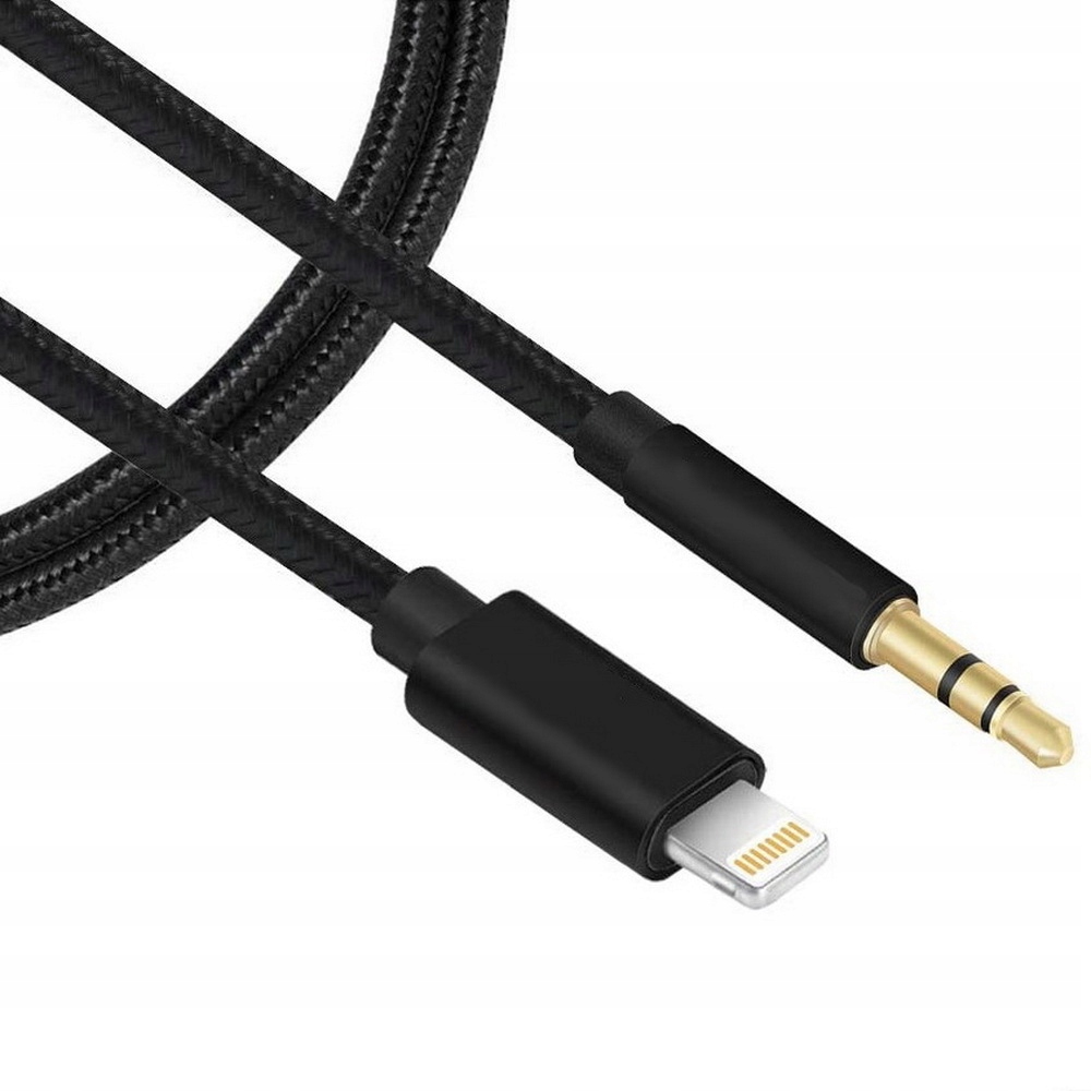 

Kabel Aux mini jack 3.5mm do iPhone Lightning 1m