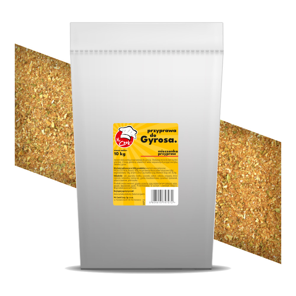Przyprawa do Gyrosa bez Dodatku Glutaminianu Sodu 10kg
