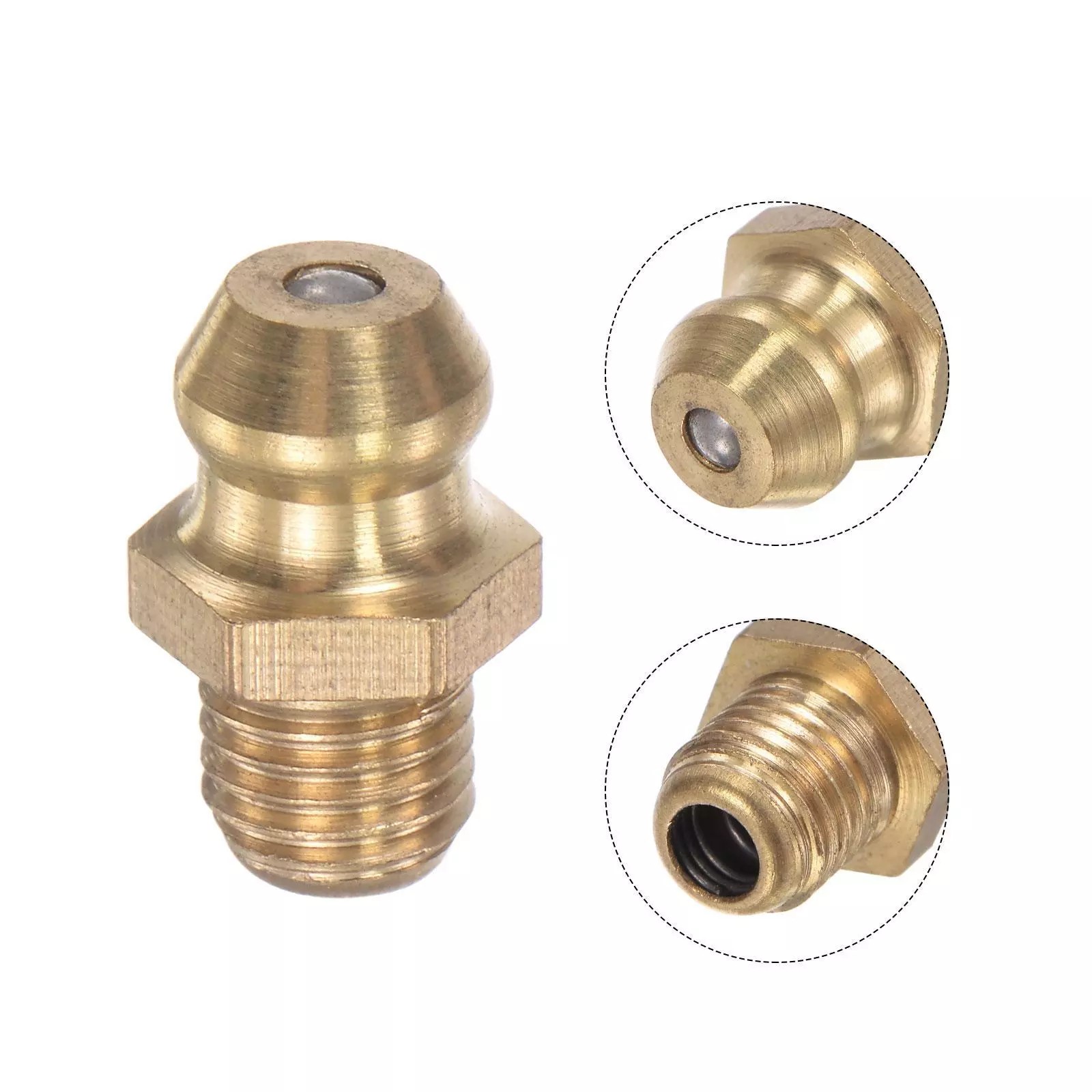 Smarowniczka Kalamitka Mosiężna M6x1 Prosta CU59