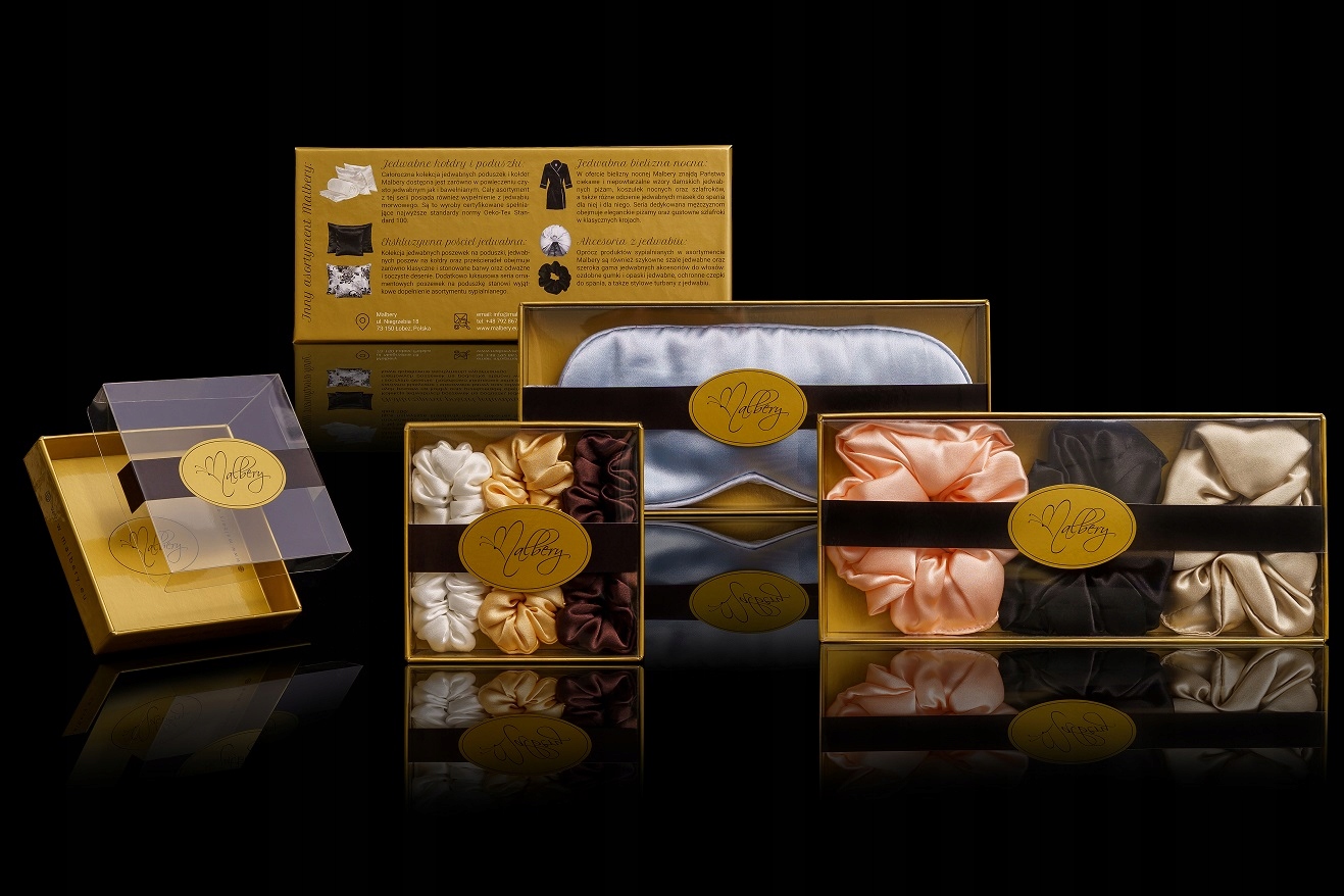 2x 100% Jedwabna Gumka Malbery do Włosów Frotka NB Kod producenta 01