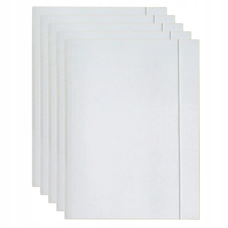 

Teczka z Gumką A4 Barbara 300g Kartonowa Biała x5