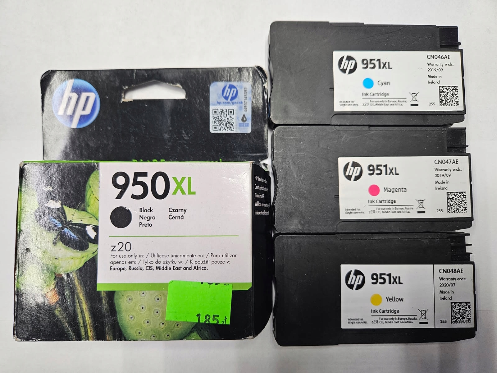 Zestaw 4 Oryginalnych Tuszy Hp 950XL 951XL Nowe