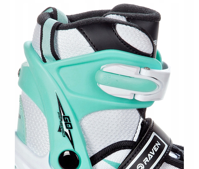 Rolko Wrotki 3w1 RAVEN Profession White/Mint 38-42 Materiał kół PU