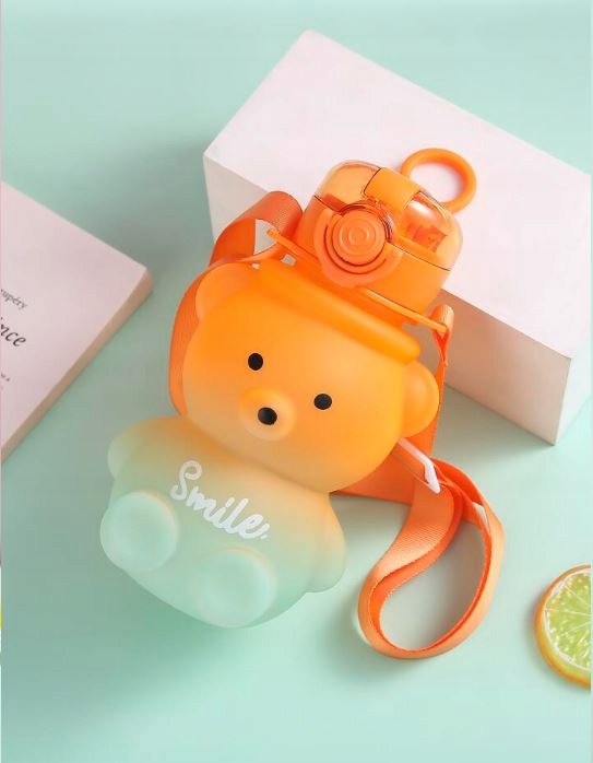 Butelka Bidon Na Wode Kubek Dla Dzieci Do Szkoły Przedszkola Miś 800ml EAN (GTIN) 6974860291219