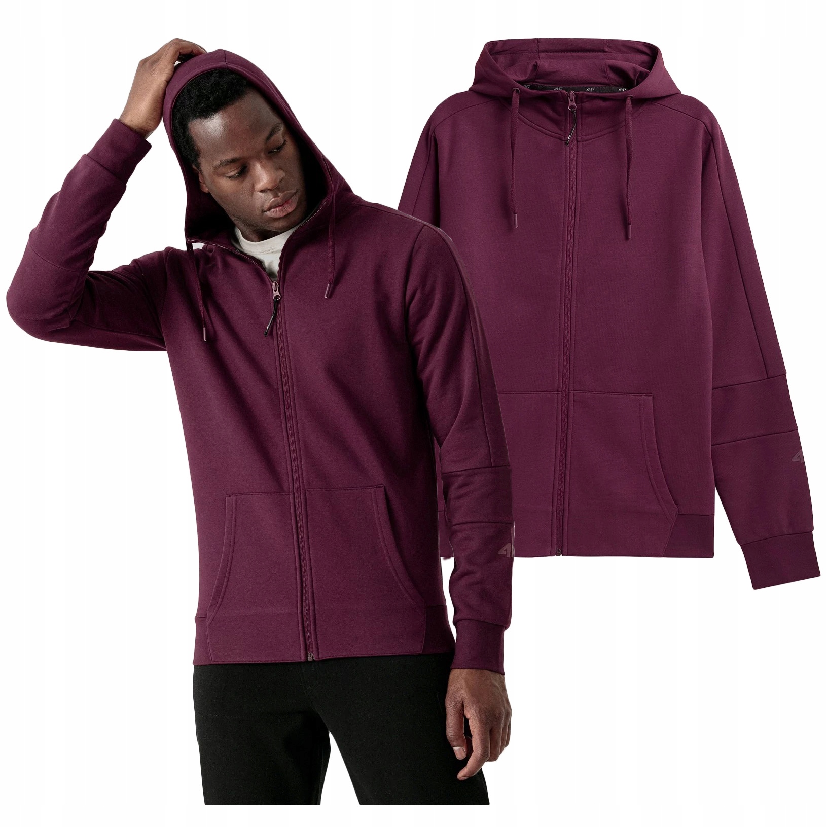 

Bluza z Kapturem męska 4F Rozpinana BLM029 L
