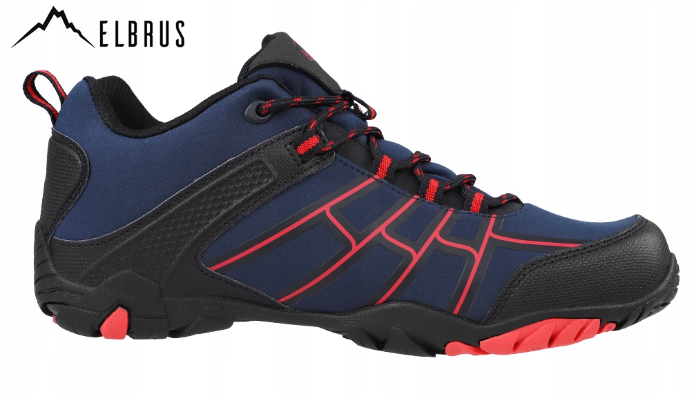 ELBRUS Buty MĘSKIE TREKKINGOWE WODOODPORNE RIMLEY Kolor niebieski
