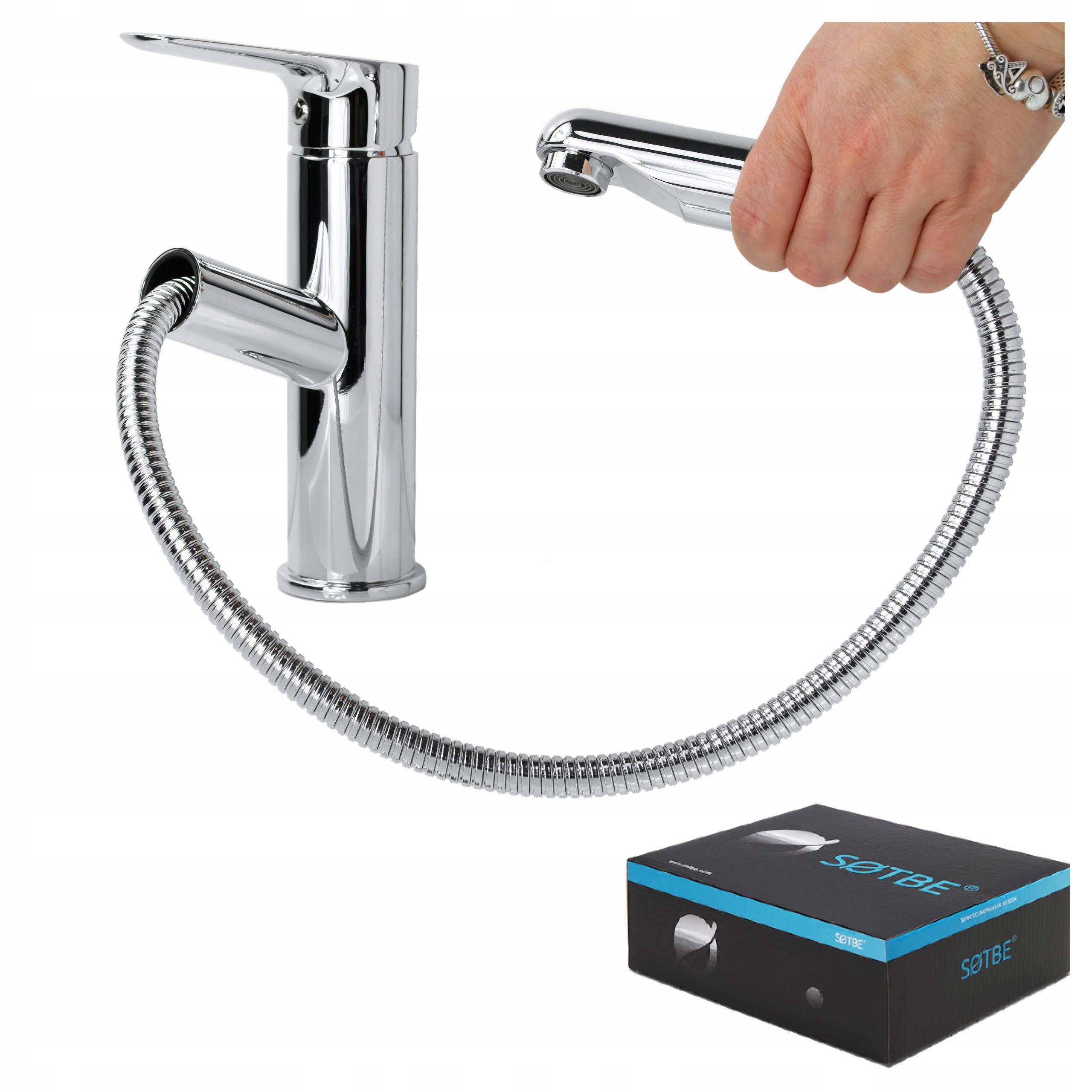 Kuchynská batéria s vyťahovacou výtokovou trubicou pre drez, Poľsko Armatúra