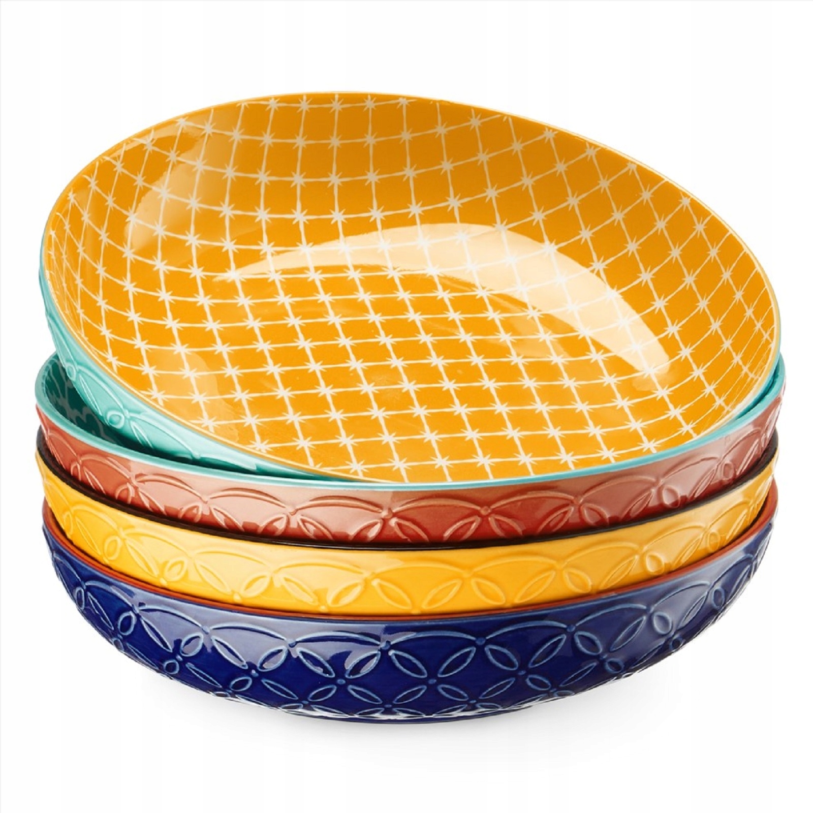 Miska na šalát Dowan, porcelánová, sada 4 ks, 25,4 cm, veľmi veľká