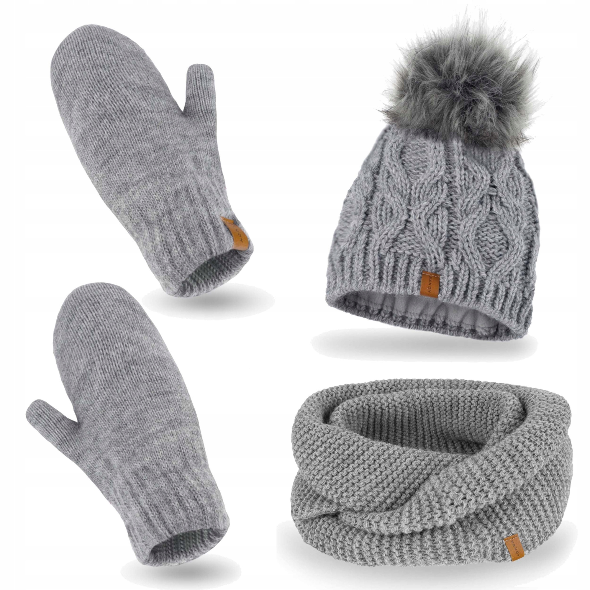 Dámská zimní sada Nandy Čepice Nákrčník rukavice, teplá sada na zimu