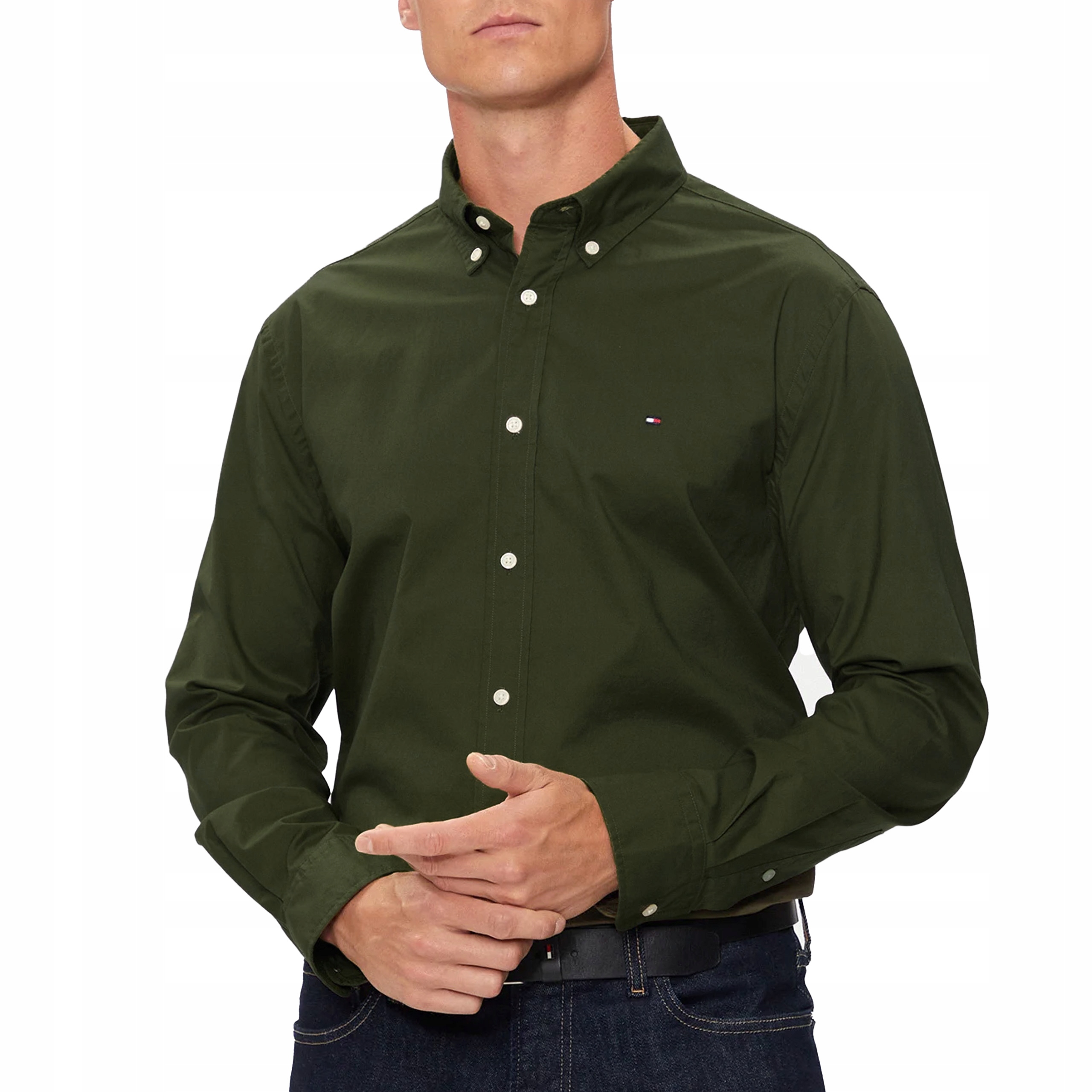 Pánská košile Tommy Flex Poplin Rf Shirt M0MW30934380