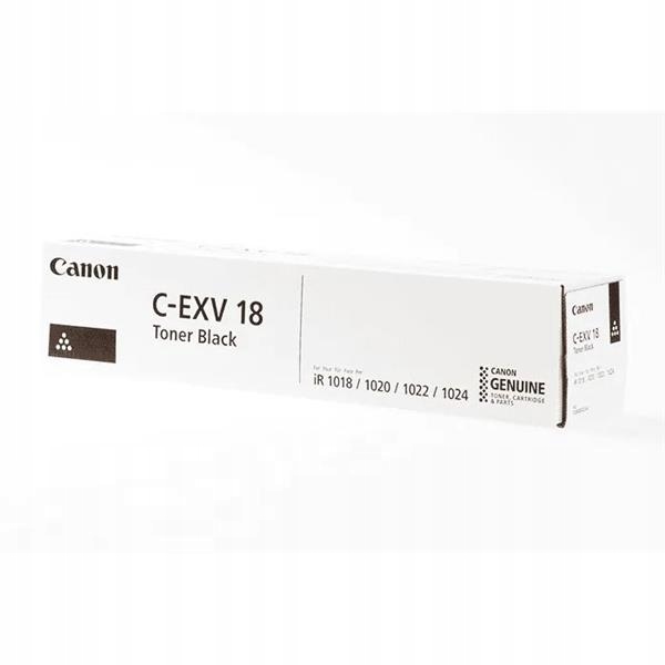 Originální černý toner Canon iR1018, iR1020, iR1022, iR1024 (C-EXV18, Cexv)
