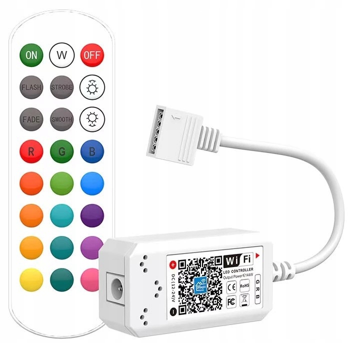 

Sterownik taśm Led Rgbw WiFi Android iOS +Pilot Rf