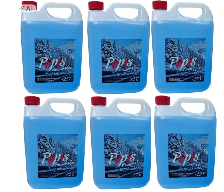 Płyn do spryskiwaczy Task zimowy gotowy 6 x 5l -22 °C 30l