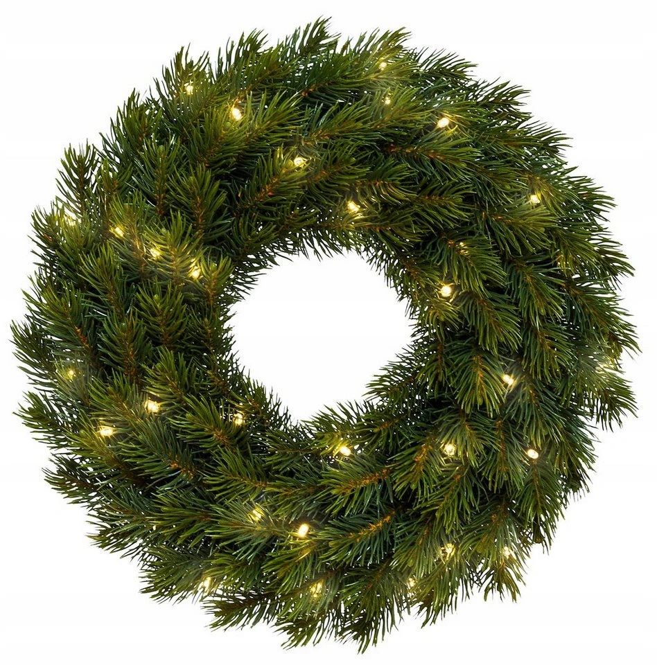

Świąteczny Wieniec 40cm Podświetlany 48 Led