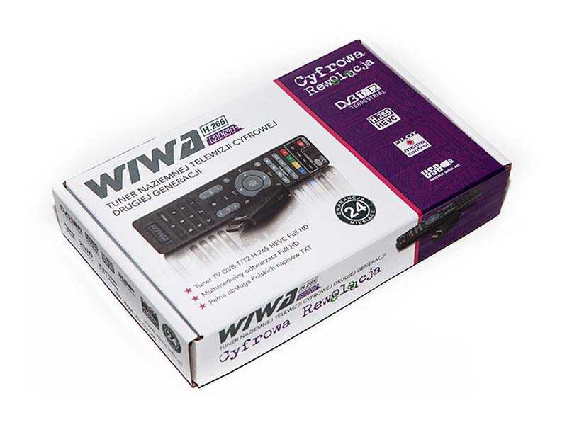 

Tuner DVB-T2 Wiwa H.265 Mini