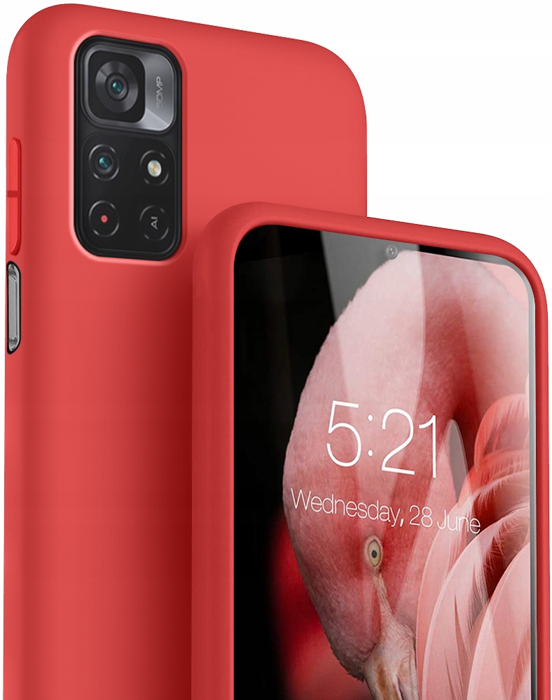 

Etui Case Silicone +Szkło do Xiaomi Poco M4 Pro 5G