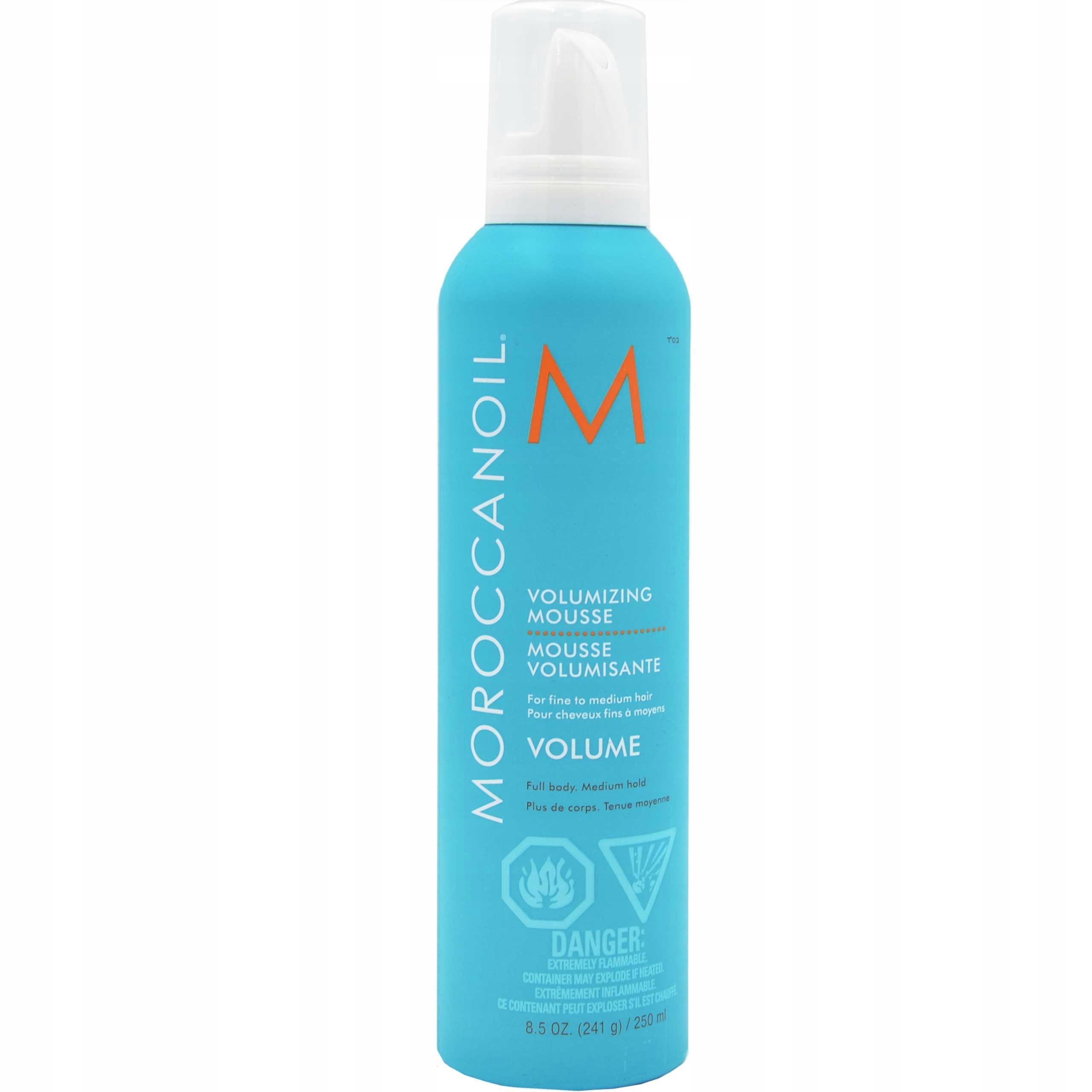 Řada Volume Moroccanoil Mousse pro každou barvu vlasů, pěna 250 ml