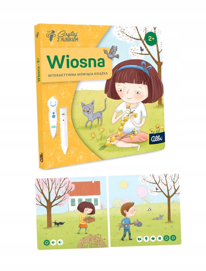 Albik Interaktywna Mówiąca Mini Książka Wiosna Wielkanoc Dla Dzieci 2 Lat+