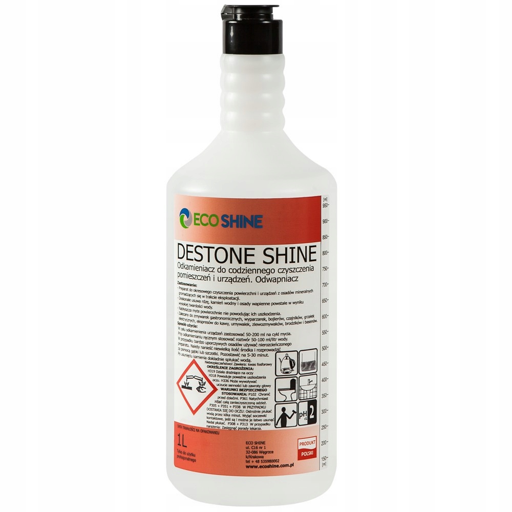 

Eco Shine Destone Shine 1L Odkamieniacz, Czyszczen